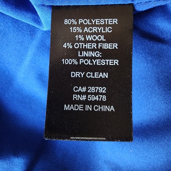 Rachel Zoe Cobalt Blue Cropped Jacket with Gold Buttons - Picture 7 of 8